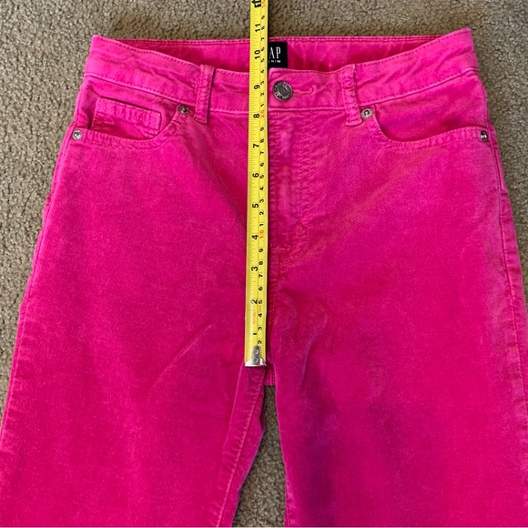 Big Girl's Sz 14 Gap 70s Flare Chino Pants Jeans Pockets Hot Pink Bootcut Style - Picture 4 of 13